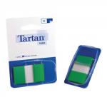 Tartan Index Tab Dispenser 25x43mm 50 Sheet Green 70005033504