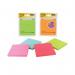 Post-it Assorted NeonUltra Super Sticky Notes 4x4 90 Sheets 70005115673 3M46855