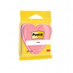 Post-it Notes 70 x 70mm Heart Pink (12 Pack) 2007H 3M49869