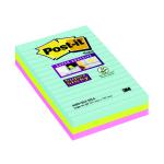 Post-it Notes Super Sticky 101x152mm Miami (Pack of 3) 4690-SS3-MIA 3M49872