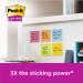Post-it Super Sticky Notes 47.6x47.6mm Miami (Pack of 12) 622-12SS-MIA 3M49873
