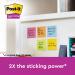Post-It Super Sticky Notes 76x76mm Miami (Pack of 6) 654-6SS-MIA 3M49941