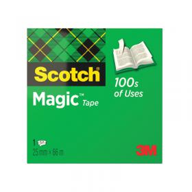 Scotch Magic Tape 810 25mmx66m Transparent 8102566 3M66740