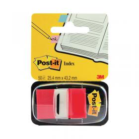 Post-it Index Tab 25mm Red With Dispenser 680-1 3M70688