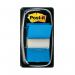 3M Post-it Index Tab 25mm Blue with Dispenser 680-2 3M70689