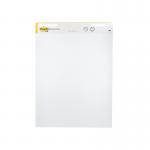 The picture shows two pack of Post-it Flipchart Pads, each 775x635mm, with the iconic yellow Post-it design. These pads are Super Sticky and ideal for meetings.