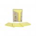 Post-it Recycled Notes 76x127mm 100 Sheets Cardboard Packaging Canary Yellow (Pack of 16) 655-1T 3M72289