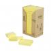 Post-it Recycled Notes 38x51mm 100 Sheets Cardboard Packaging Canary Yellow (Pack of 24) 653-1T 3M72301