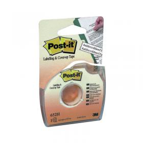 Post-it Cover Up and Labelling Tape 8.4mmx17.7m Low Tack 652H 3M72947