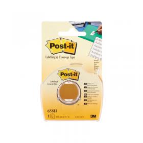 Post-it Cover Up and Labelling Tape 25.4mmx17.7m Low Tack 658H 3M72948