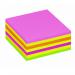 Post It Neon Pink Rainbow Cube Hanging Flow Wrap 325 Sheet Cube 2014LP 3M74260