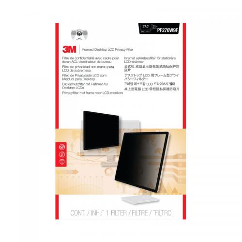 3M Privacy Filter for Widescreen Desktop LCD Monitor 27.0in PF270W9B 3M79773