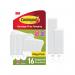 Command Picture Hanging Strips 8 Pairs Medium + 8 Pairs Large White (Pack of 16) 7100349289 3M80634