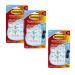 3M Command Mini Clear Hooks Strips 3for2 (Pack of 12 + 6) 3M810101