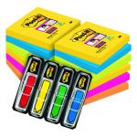Post-it Notes Super Sticky 76 x 76mm Rio (Pack of 6) Buy 2 Get FOC Bright Arrows 3M810110 3M810110
