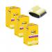 Post-It Super Sticky Z-Notes 76x76mm 90 Sheet Yellow (Pack of 12) Buy 3 + FOC Dispenser 3M810122