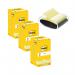 Post-It Z-Notes 76x76mm 100 Sheet Yellow (Pack of 12) Buy 3 + FOC Dispenser 3M810123