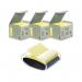 Post-It Recycled Z-Notes 76x76mm Yellow (Pack of 6) Buy 3 + FOC Dispenser 3M810125