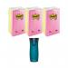 Post-It Notes XXL 101x152mm Lined Neon 3x6 Pads (Pack of 18) + FOC Contigo Travel Mug 3M810130
