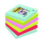 Post-it Super Sticky Notes Miami 76 x 76mm Pack of 6 Buy 2 Get 1 Free 3M811264