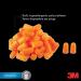 3M Disposable Earplugs 1100 Soft Foam Orange (Pack of 50) 1100-50 3M81335
