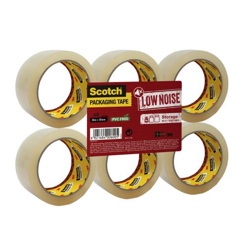 NEW LOW NOISE EASY TEAR CLEAR PACKING  TAPE 48mm x 66M