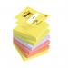 Post-it Z-Notes 76x76mm Neon Rainbow (Pack of 6) R330NR 3M83813