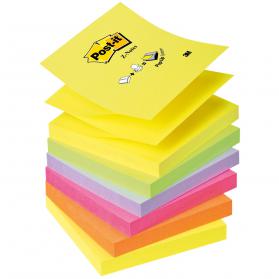 Post-it Z-Notes 76x76mm Neon Rainbow (Pack of 6) R330NR 3M83813