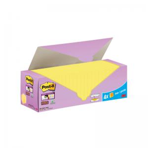 Photos - Self-Stick Notes Post-it Super Sticky Notes Canary Yellow Cabinet 76x76mm 24 Pack 