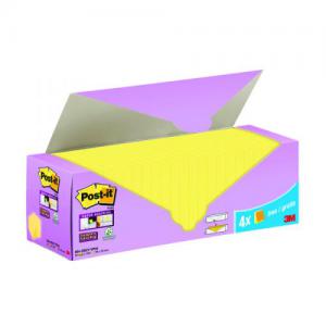 Photos - Other Furniture Post-it Super Sticky Notes Canary Yellow Cabinet 76x76mm Pack of 24 