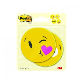 Post-it Notes Emoji Shape 30 Sheets 70 x 70mm (Pack of 2) BC-2030-EMO-EU 3M85639