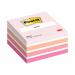 Post-it Notes Colour Cube 76 x 76mm Pastel Pink 2028P 3M87135