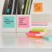 Post-it Note Sticky Notes Cube 76x76mm Neon 350 Sheets 2028NP 3M87136