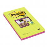 Post-it Notes Super Sticky 127x203mm Ultra (Pack of 2) 5845-SSEU 3M90612