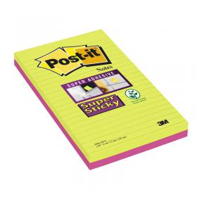 Post-it Notes Super Sticky 127x203mm Ultra (Pack of 2) 5845-SSEU 3M90612