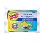 Scotch-Brite Delicate Non-Scratch Cellulose Scrub Sponge (Pack of 10) 7100257950 3M92275