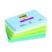 Post-it Super Sticky Notes Oasis 76x127mm 90 Sheets (Pack of 5) 7100258790 3M92437
