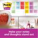 Post-it Z-Notes Playful Colour 76x76mm 90 Sheet (Pack of 6) 7100258797 3M92449