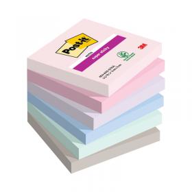 Post-it Super Sticky Notes Soulful 76x76mm 90 Pack of 6 654-6SS-SOUL 3M92595