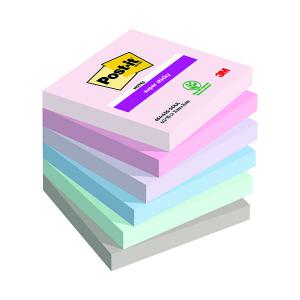 Photos - Self-Stick Notes Post-it Super Sticky Notes Soulful 76x76mm 90 Pack of 6 7100259204 