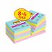 A vibrant and colorful assortment of Post-it Extra Sticky and Super Sticky Notes. Each pad measures 76x76mm and contains 90 sheets, and this pack includes 12 pads with an additional 4 free pads. Perfect for organizing notes and reminders.