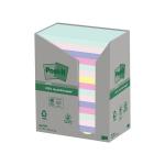 Post-it Recycled Ast Colour 76x127mm 100 Sheet (Pack of 16) 7100259665 3M92972