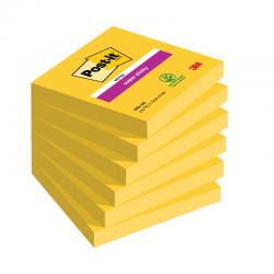 Post-it Notes Super Sticky 76x76mm Ultra Yellow 90 Sheets (Pack of 6) 654-S6 3M93191
