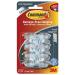 3M Command Clear Cord Clips With Clear Strips Small 17302CLR