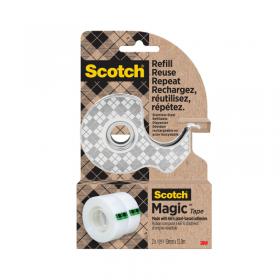 Scotch Stainless Steel Tape Dispenser + 2 Magic Tape Rolls 19mmx13.9m 7100334048 3M98090