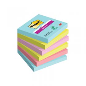 Post-it Super Sticky Notes 76x76mm 90 Sheets Cosmic (Pack of 6) 654-6SS-COS 3M99419