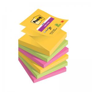 Photos - Self-Stick Notes Post-it Super Sticky Z-Notes 76x76mm 90 Sheets Carnival Pack of 6 