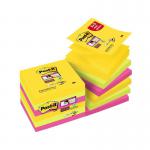 Post-it Super Sticky Z-Notes 76x 76mm Rio (Pack of 12) R330-SSRIO-P9+3 3M99847