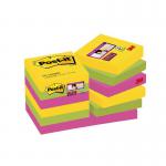 Post-it Super Sticky Notes 47.6x47.6mm Rio (Pack of 12) 622-12SSRIO 3M99848