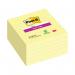 Post-it Super Sticky 101x101mm Lined Canary Yellow (Pack of 6) 675-SS6CY 3M99883